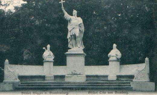 Albert Ier de Brandebourg Monument allée de la Victoire à Berlin - aujourd'hui disparu - œuvre de Walter Schott